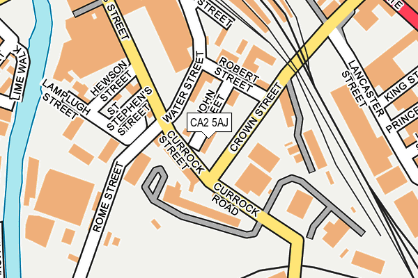 CA2 5AJ map - OS OpenMap – Local (Ordnance Survey)