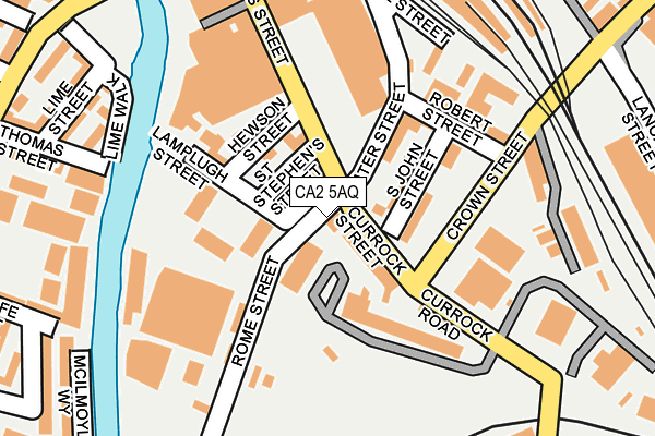 CA2 5AQ map - OS OpenMap – Local (Ordnance Survey)