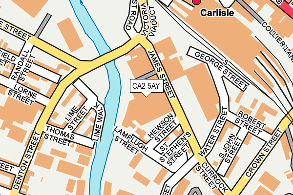 CA2 5AY map - OS OpenMap – Local (Ordnance Survey)