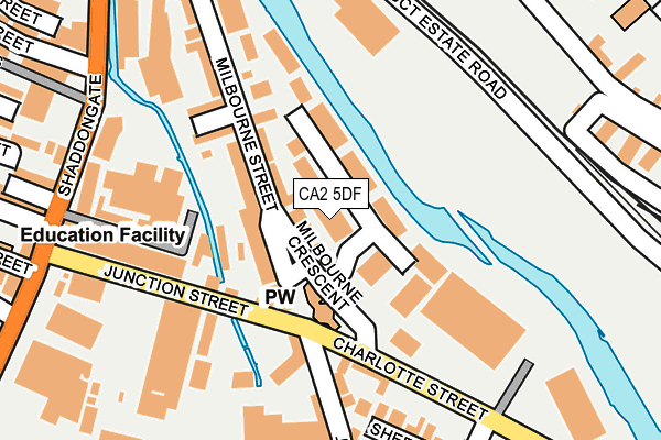CA2 5DF map - OS OpenMap – Local (Ordnance Survey)