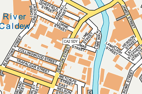 CA2 5DY map - OS OpenMap – Local (Ordnance Survey)