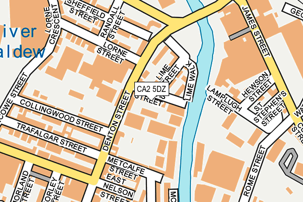 CA2 5DZ map - OS OpenMap – Local (Ordnance Survey)