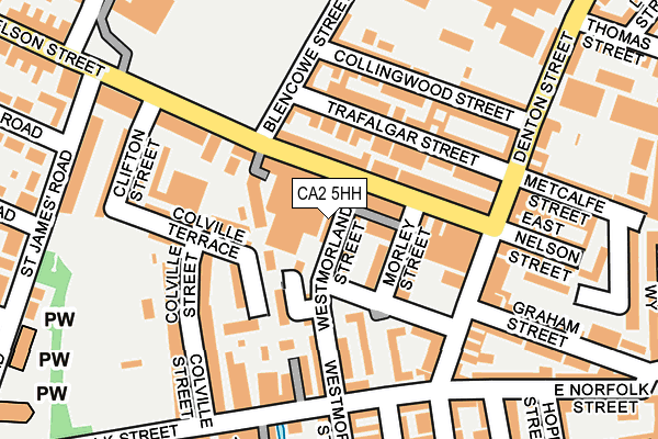 CA2 5HH map - OS OpenMap – Local (Ordnance Survey)