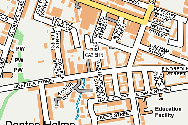 CA2 5HN map - OS OpenMap – Local (Ordnance Survey)