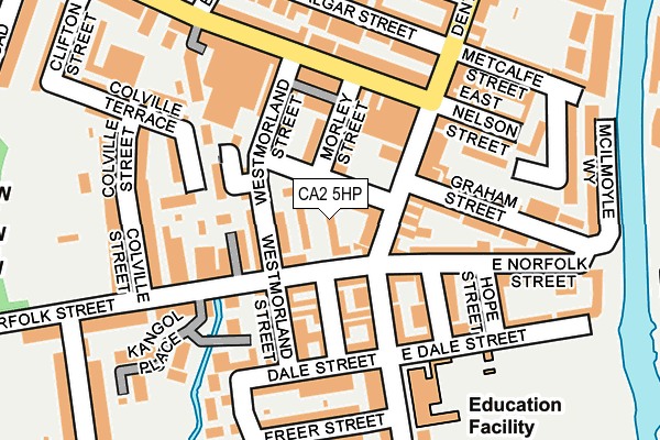 CA2 5HP map - OS OpenMap – Local (Ordnance Survey)