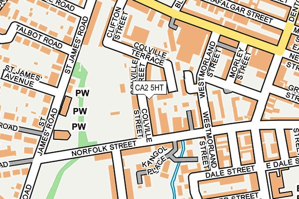 CA2 5HT map - OS OpenMap – Local (Ordnance Survey)