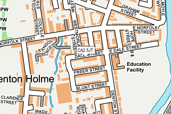 CA2 5JT map - OS OpenMap – Local (Ordnance Survey)