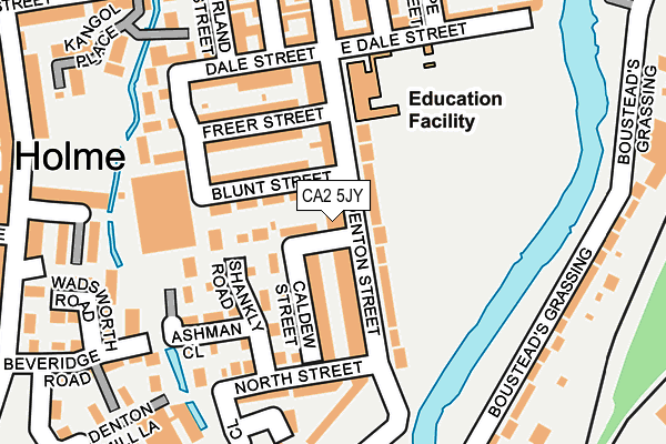 CA2 5JY map - OS OpenMap – Local (Ordnance Survey)