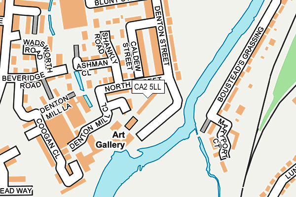 CA2 5LL map - OS OpenMap – Local (Ordnance Survey)