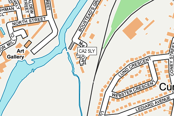 CA2 5LY map - OS OpenMap – Local (Ordnance Survey)