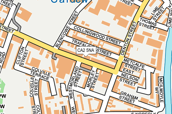 CA2 5NA map - OS OpenMap – Local (Ordnance Survey)