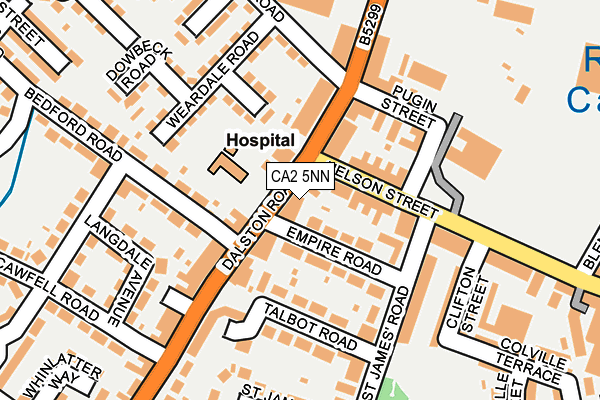 CA2 5NN map - OS OpenMap – Local (Ordnance Survey)