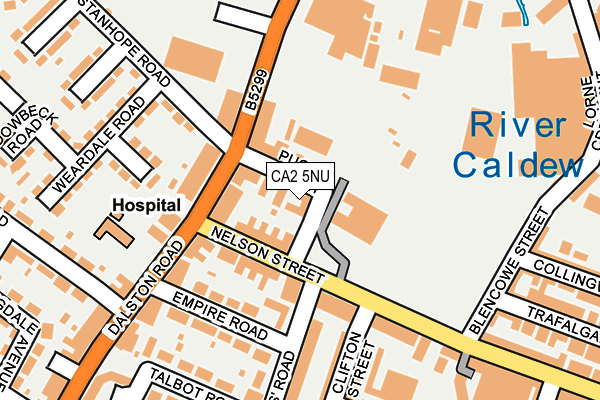 CA2 5NU map - OS OpenMap – Local (Ordnance Survey)