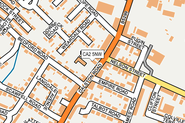 CA2 5NW map - OS OpenMap – Local (Ordnance Survey)