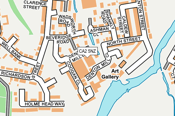 CA2 5NZ map - OS OpenMap – Local (Ordnance Survey)