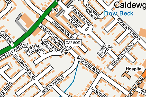 CA2 5QD map - OS OpenMap – Local (Ordnance Survey)