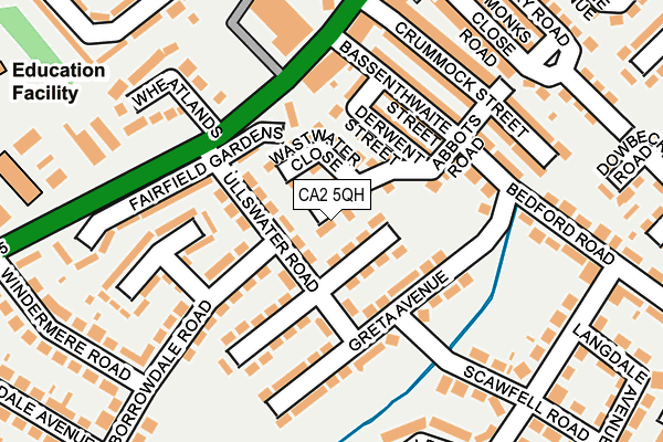 CA2 5QH map - OS OpenMap – Local (Ordnance Survey)