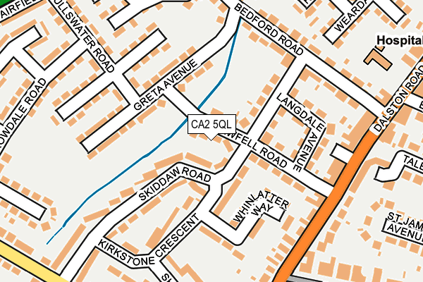 CA2 5QL map - OS OpenMap – Local (Ordnance Survey)