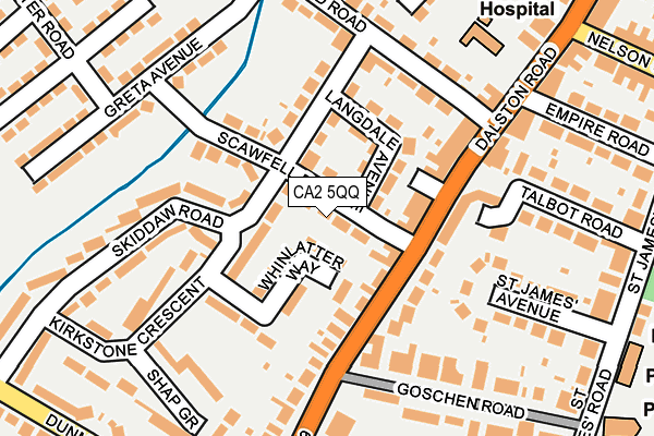 CA2 5QQ map - OS OpenMap – Local (Ordnance Survey)