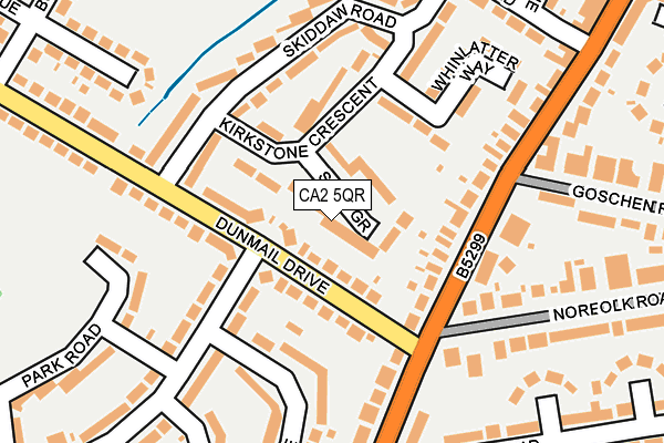 CA2 5QR map - OS OpenMap – Local (Ordnance Survey)