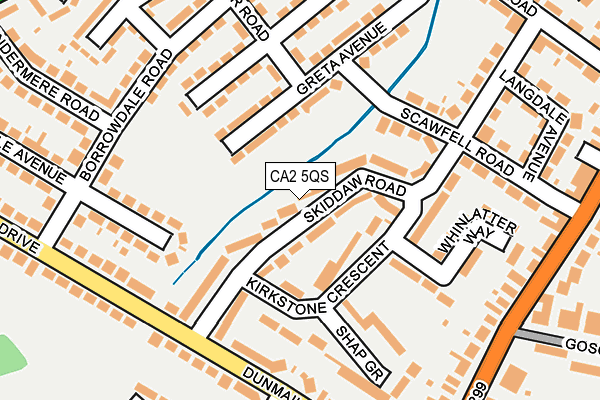 CA2 5QS map - OS OpenMap – Local (Ordnance Survey)