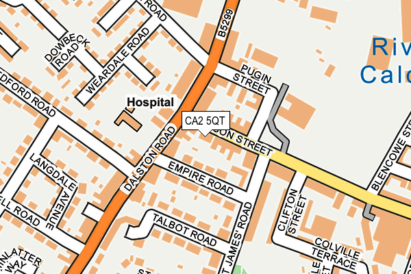 CA2 5QT map - OS OpenMap – Local (Ordnance Survey)