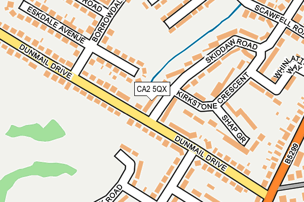 CA2 5QX map - OS OpenMap – Local (Ordnance Survey)