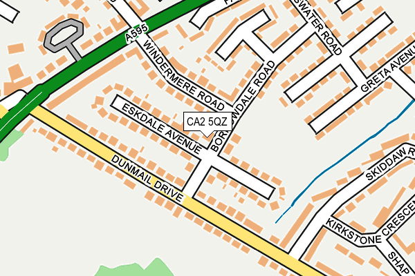 CA2 5QZ map - OS OpenMap – Local (Ordnance Survey)