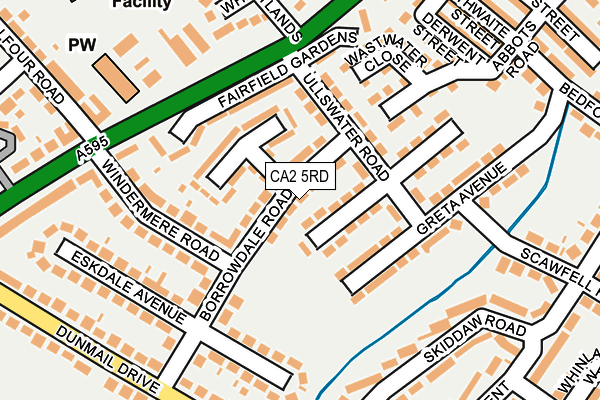 CA2 5RD map - OS OpenMap – Local (Ordnance Survey)