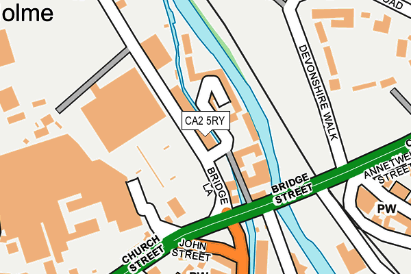 CA2 5RY map - OS OpenMap – Local (Ordnance Survey)