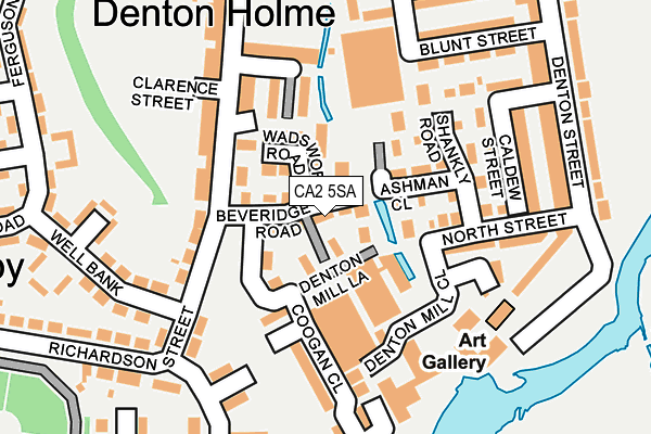 CA2 5SA map - OS OpenMap – Local (Ordnance Survey)