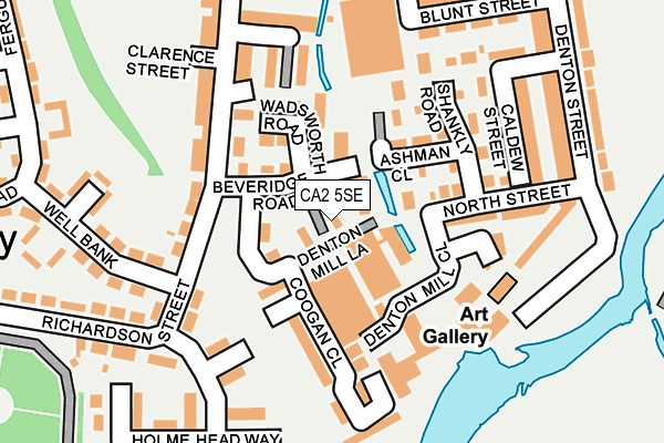 CA2 5SE map - OS OpenMap – Local (Ordnance Survey)