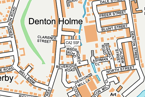 CA2 5SF map - OS OpenMap – Local (Ordnance Survey)