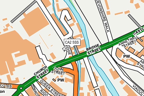 CA2 5SS map - OS OpenMap – Local (Ordnance Survey)