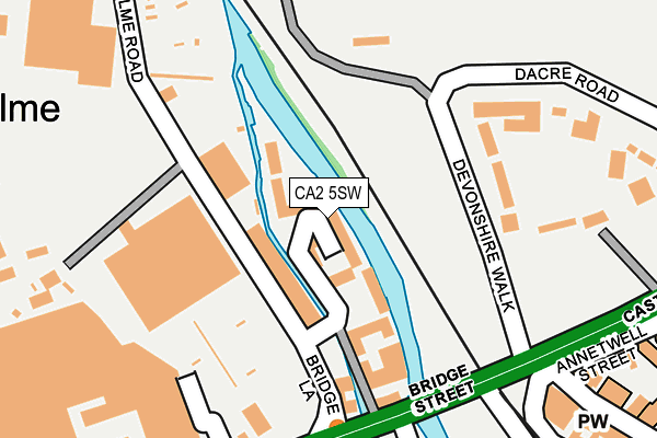 CA2 5SW map - OS OpenMap – Local (Ordnance Survey)