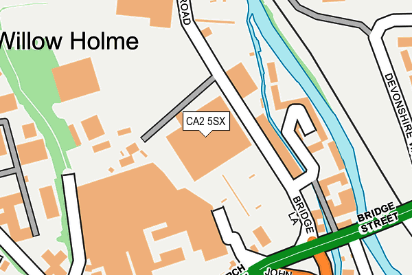 CA2 5SX map - OS OpenMap – Local (Ordnance Survey)