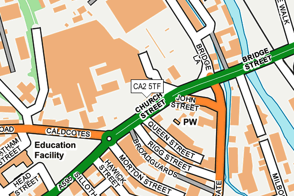 CA2 5TF map - OS OpenMap – Local (Ordnance Survey)