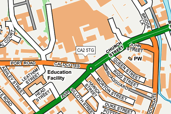 CA2 5TG map - OS OpenMap – Local (Ordnance Survey)