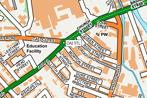 CA2 5TL map - OS OpenMap – Local (Ordnance Survey)