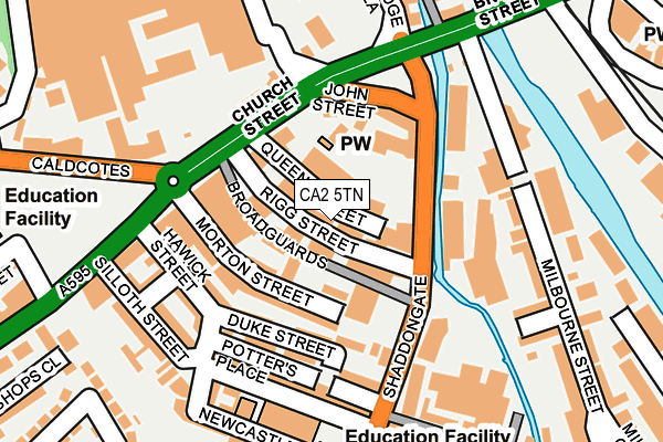 CA2 5TN map - OS OpenMap – Local (Ordnance Survey)