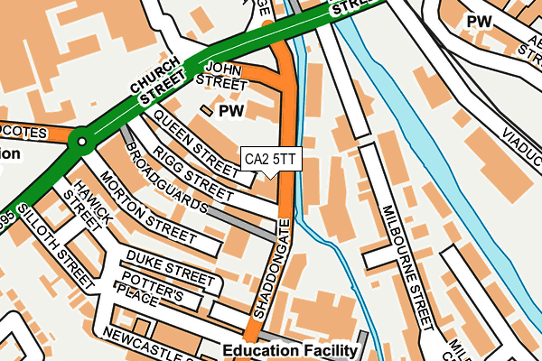 CA2 5TT map - OS OpenMap – Local (Ordnance Survey)