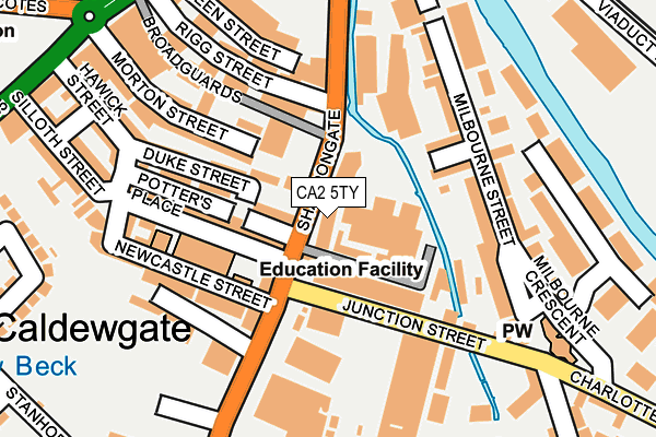 CA2 5TY map - OS OpenMap – Local (Ordnance Survey)