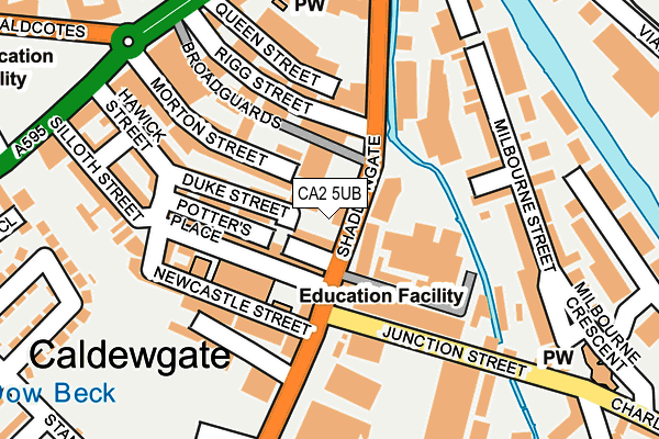 CA2 5UB map - OS OpenMap – Local (Ordnance Survey)