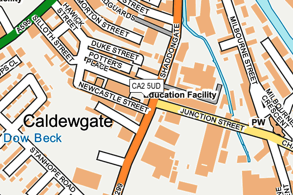 CA2 5UD map - OS OpenMap – Local (Ordnance Survey)