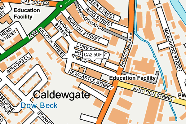 CA2 5UF map - OS OpenMap – Local (Ordnance Survey)