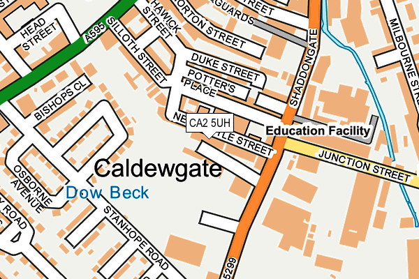 CA2 5UH map - OS OpenMap – Local (Ordnance Survey)