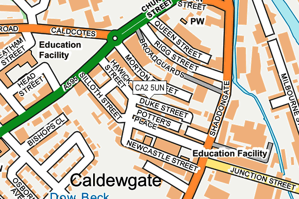 CA2 5UN map - OS OpenMap – Local (Ordnance Survey)