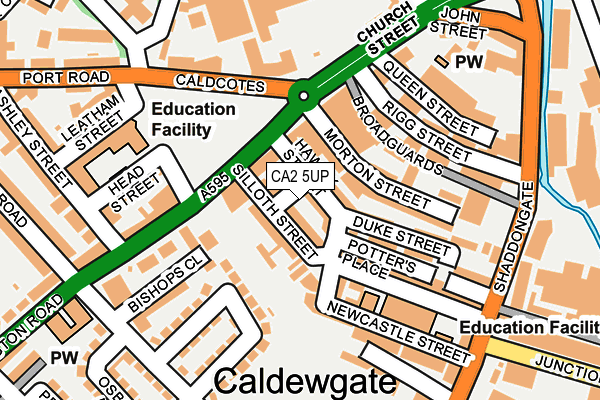 CA2 5UP map - OS OpenMap – Local (Ordnance Survey)