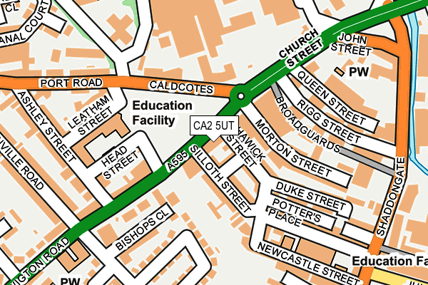 CA2 5UT map - OS OpenMap – Local (Ordnance Survey)