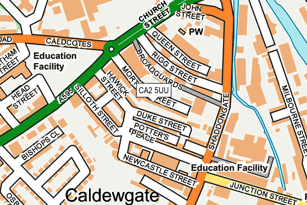 CA2 5UU map - OS OpenMap – Local (Ordnance Survey)